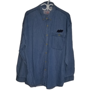 Alpine Beer Logo Long Sleeve Button Down Size 2XL